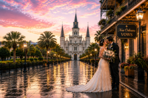 new orleans wedding couple